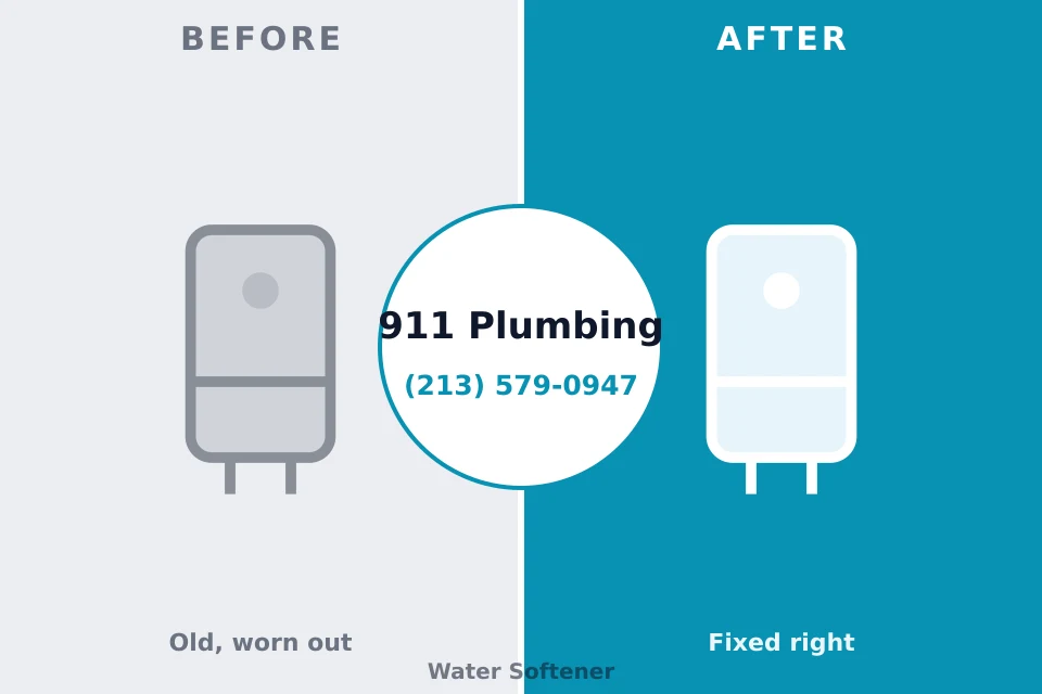 Before and after: plumbing repair Martin's Additions, MD
